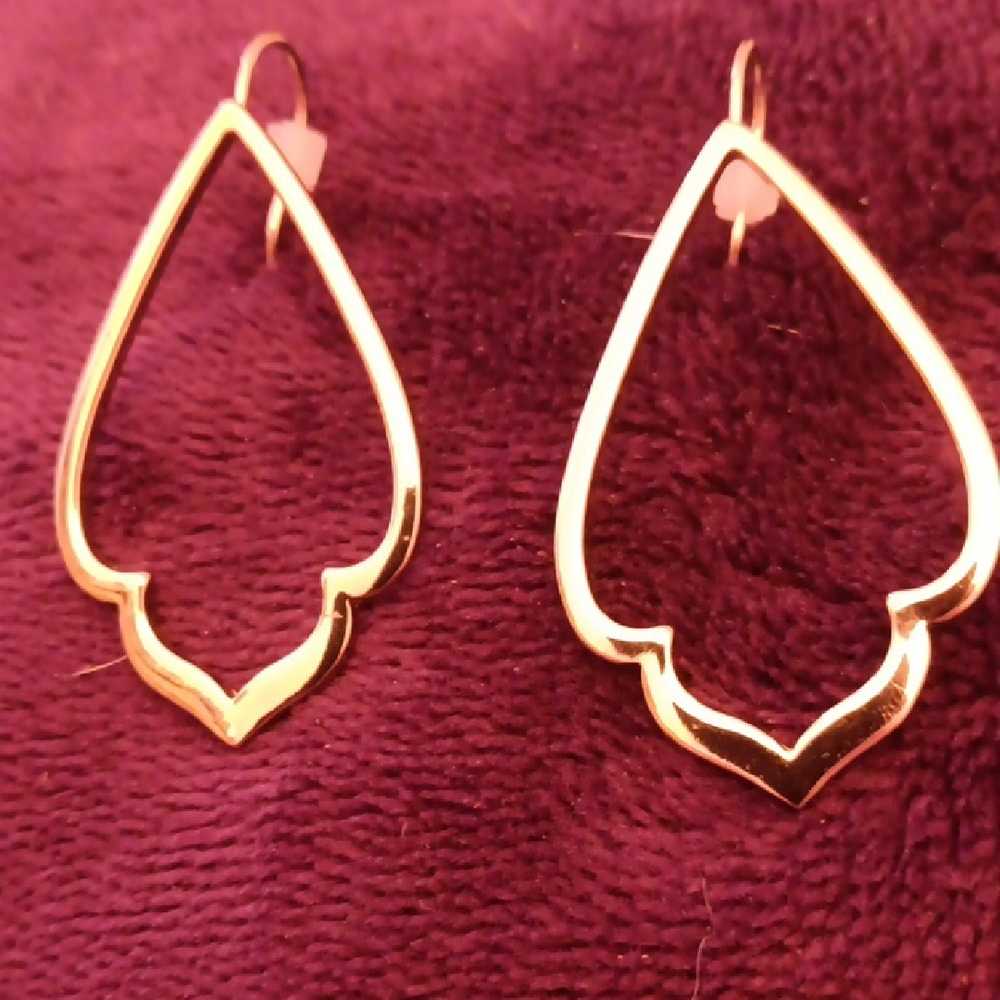 & Other Stories Gold Open Teardrop Earrings
